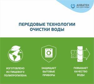 Картридж из вспененного полипропилена АКВАТЕК ЭКО 10" BB для холодной воды 50 мкм